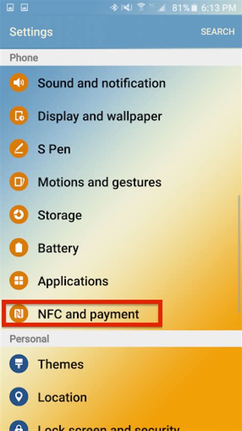 how to read nfc with phone|enable nfc on samsung.